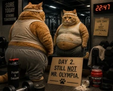 2. Cat still not mr. olympia