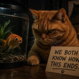 7. Cat and fish