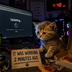 10. Cat gamer