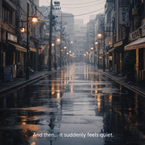 And then… it suddenly feels quiet.