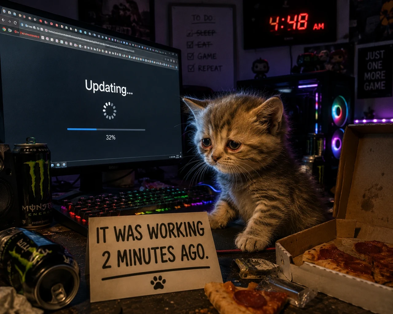 10. Cat gamer